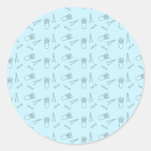 Sticker Rond Don de l'enseignant Un Bon Professeur Est Comme