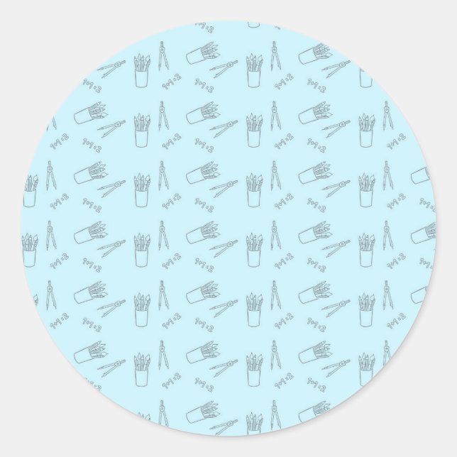 Sticker Rond Don de l'enseignant | Un Bon Professeur Est Comme  (Devant)