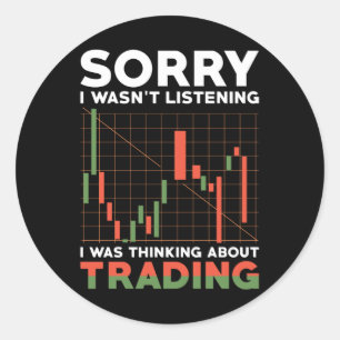 Sticker Rond Don d'investisseur Stock trader