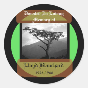 Sticker Rond Don en mémoire de