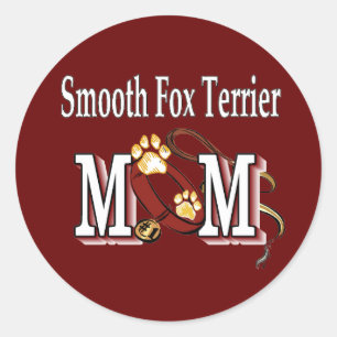 Sticker Rond Don Smooth Fox Terrier MOM
