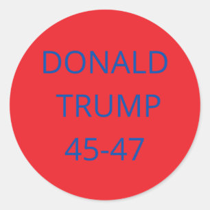 Sticker Rond Donald Trump