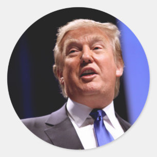 Sticker Rond Donald Trump