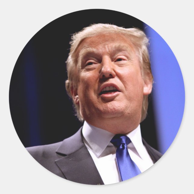 Sticker Rond Donald Trump (Devant)