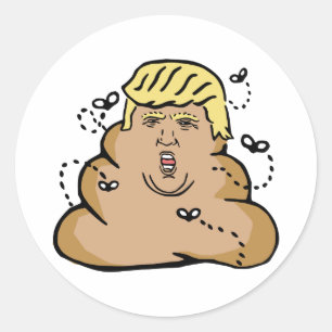 Sticker Rond donald trump
