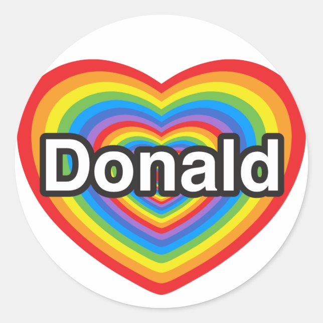 Sticker Rond Donald Trump (Devant)