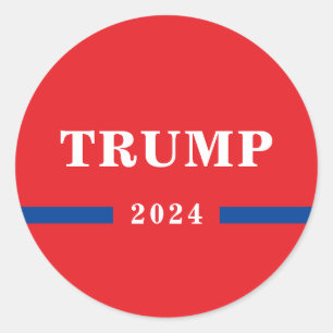 Sticker Rond Donald Trump 2024