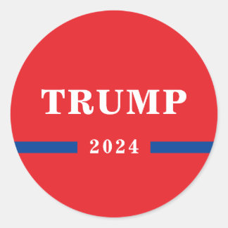 Sticker Rond Donald Trump 2024