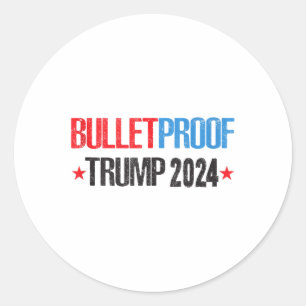 Sticker Rond Donald Trump 2024, Dieu bénisse le président Trump