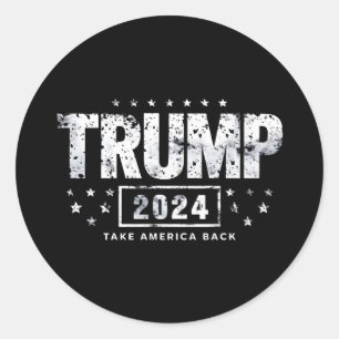Sticker Rond Donald Trump 2024 redonne l'élection américaine