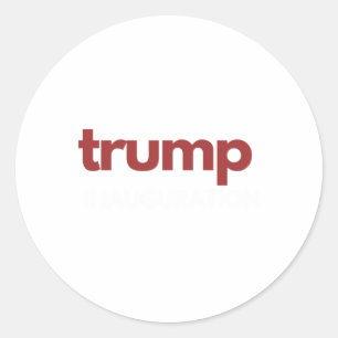 Sticker Rond Donald Trump Jour de l'investiture 2025 47e Présid