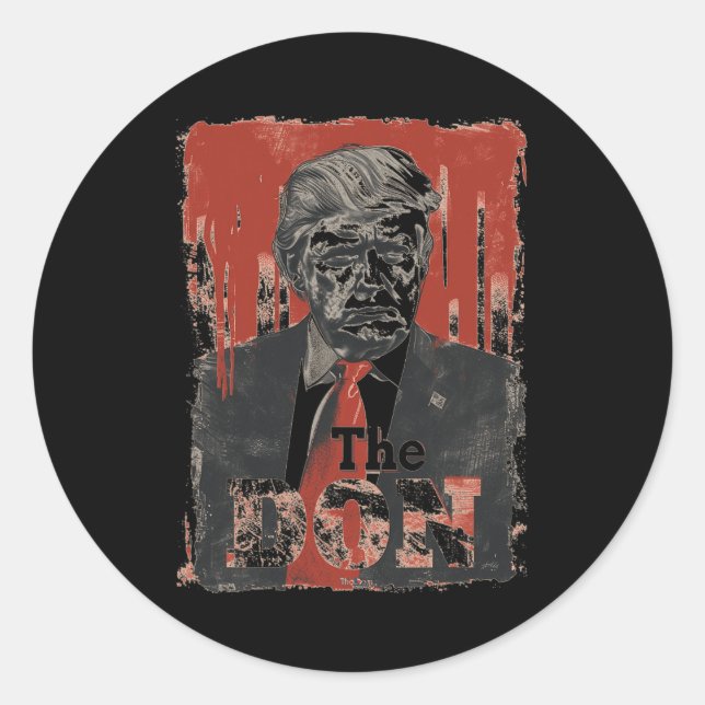 Sticker Rond Donald Trump "le Don" 2024 (Devant)