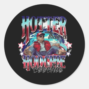 Sticker Rond Donald Trump Summer Vibe