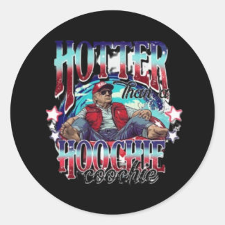Sticker Rond Donald Trump Summer Vibe