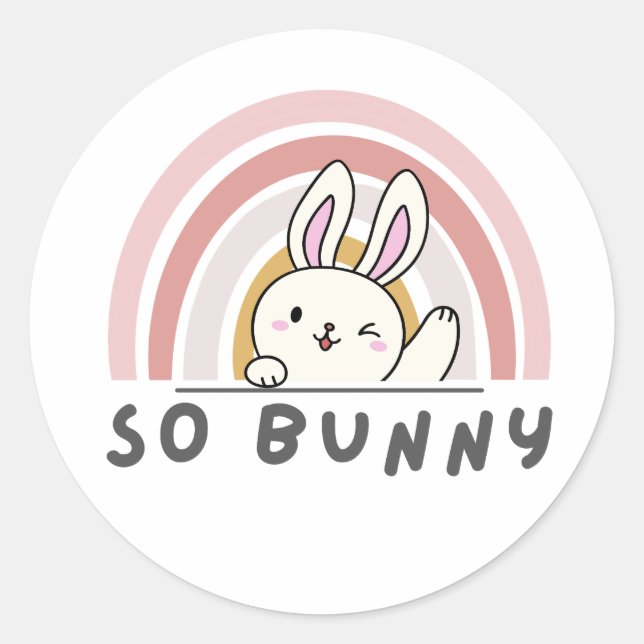 Sticker Rond Donc Bunny (Devant)