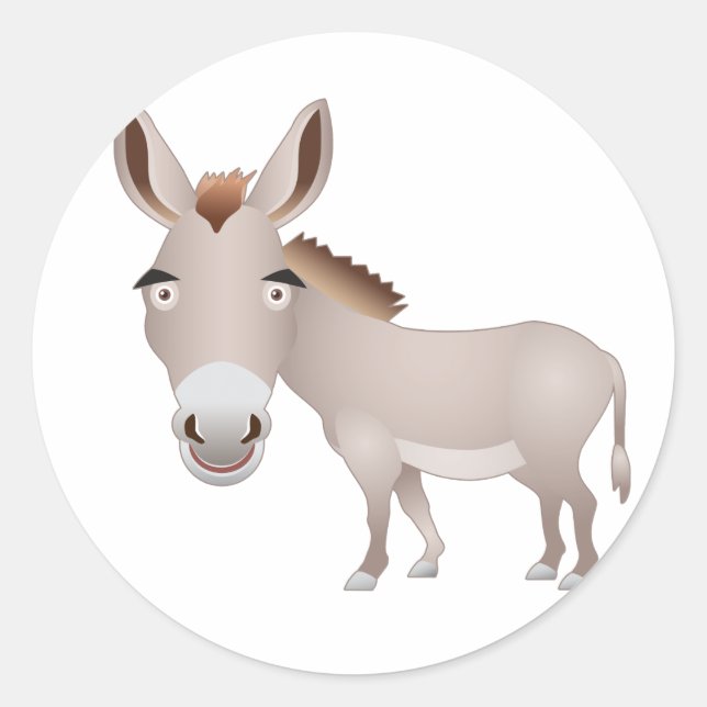 Sticker Rond Donkey (Devant)