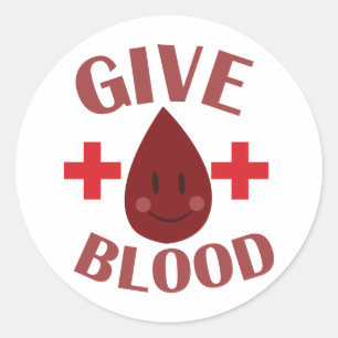 Sticker Rond Donner du sang