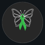 Sticker Rond Donneur de Butterfly Donate Life<br><div class="desc">Donneur de Butterfly Donate Life</div>