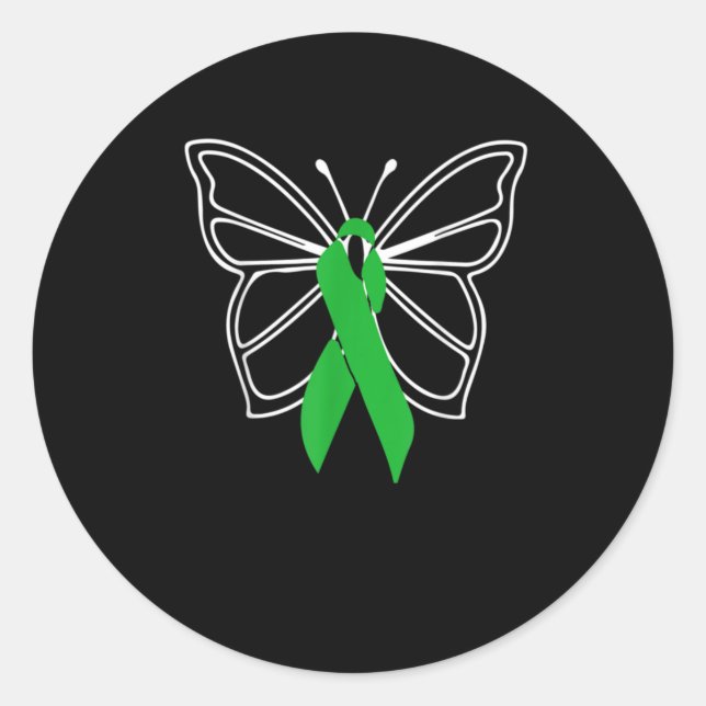 Sticker Rond Donneur de Butterfly Donate Life (Devant)