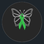 Sticker Rond Donneur de Butterfly Donate Life<br><div class="desc">Donneur de Butterfly Donate Life</div>