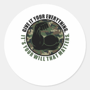 Sticker Rond Donnez-lui votre tout1