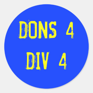 STICKER ROND DONS4DIV4