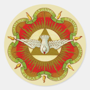 Sticker Rond Dons de l'Esprit Saint (BK 026) (Style 2b)