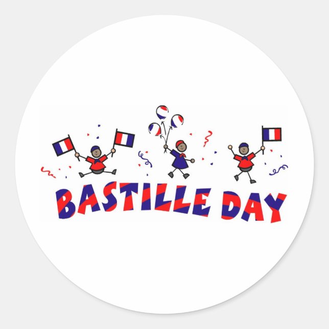 Sticker Rond Dons du 14 juillet et Tee - shirt (Devant)