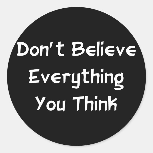 Sticker Rond Don't Arbitraire Everything (Devant)