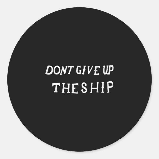 Sticker Rond Don't Give Up The Ship Perry Battle Flag  (Devant)