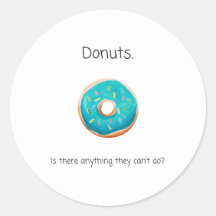 Sticker rond Donut