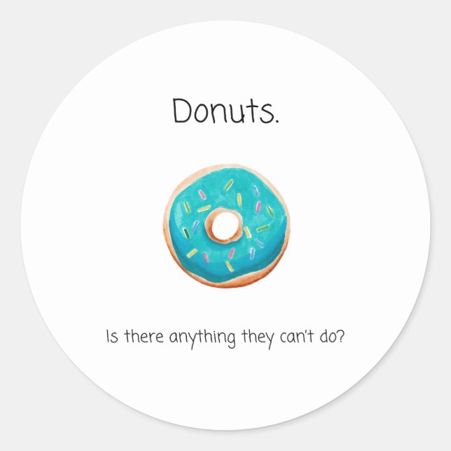 Sticker rond Donut (Devant)