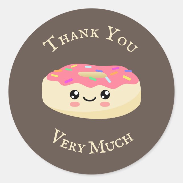 Sticker Rond Donut (Devant)