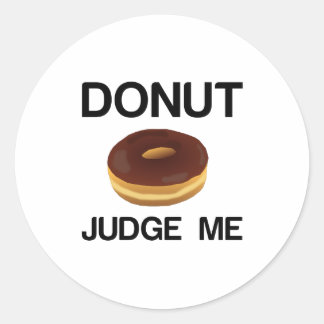 STICKER ROND DONUT JUDGE ME
