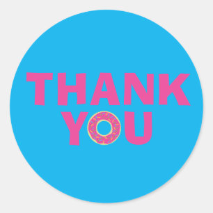 Sticker Rond Donut Kid's Birthday Party mite