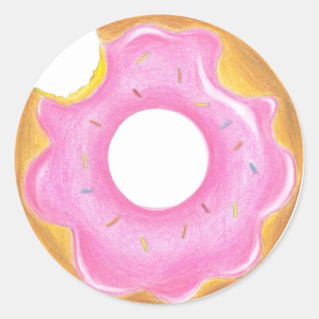 Sticker Rond donut seal (Devant)