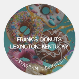 Sticker Rond Donuts