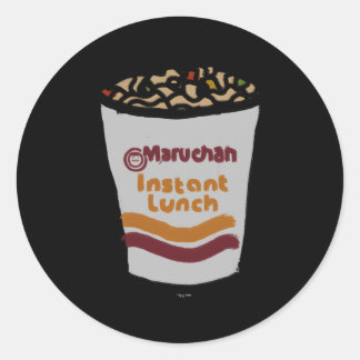 Sticker Rond Doodle à nouilles Maruchan Instant