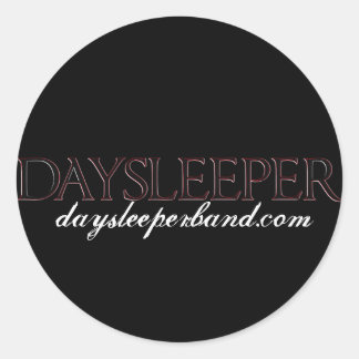 Sticker Rond dormeur de jour (autocollant rond)