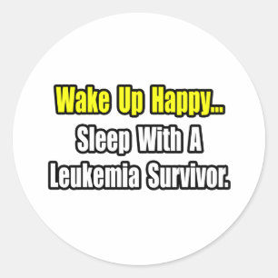 Sticker Rond Dormir avec un survivant de la leucémie