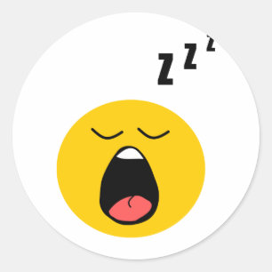 Sticker Rond Dormir azur