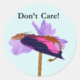 Sticker Rond Dormir du dragon