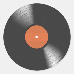 Sticker Rond Dossier de vinyle
