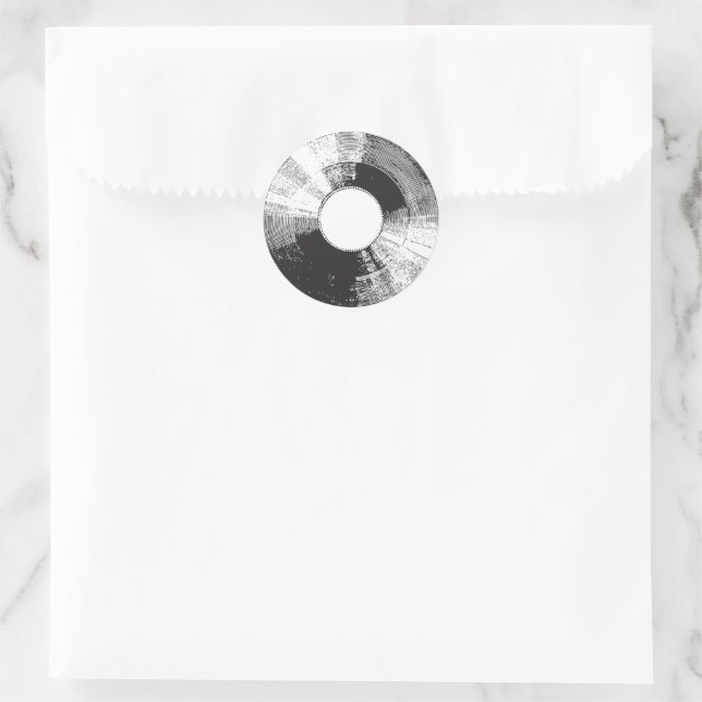 Sticker Rond Dossier en vinyle désisté (Sac)