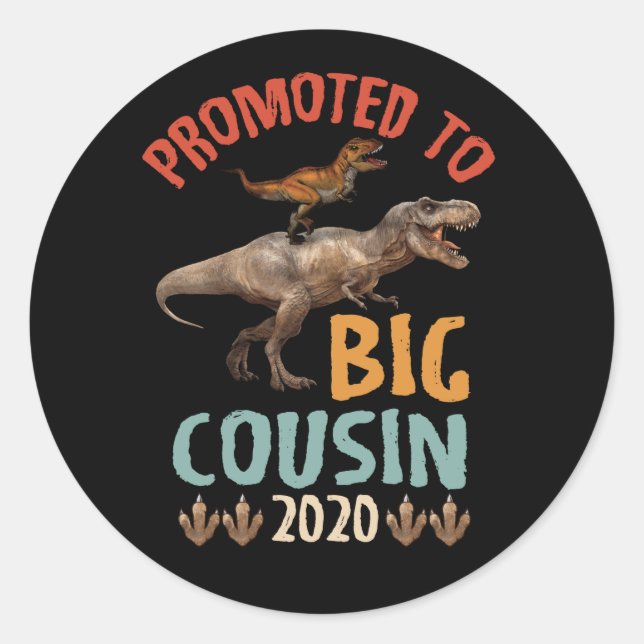 Sticker Rond Doted To Big Cousin 2022 (Devant)