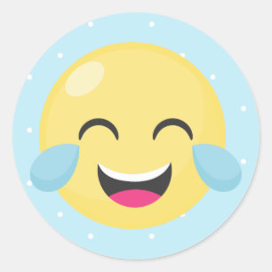 Sticker Rond Dots Emoji Pleins Feux