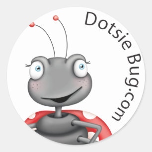 Sticker Rond Dotsie Bug.com