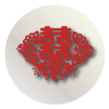 Double bonheur rouge Mariage chinois