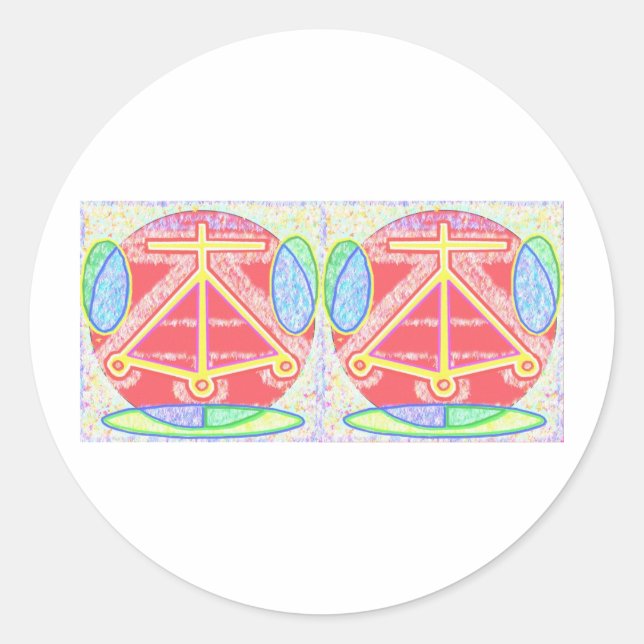 Sticker Rond DOUBLE SANTÉ : Karuna Reiki (Devant)