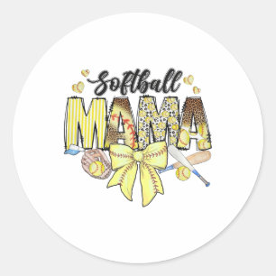 Sticker Rond Douce Coquette Arc Douce Maman Fête des Mères Douc